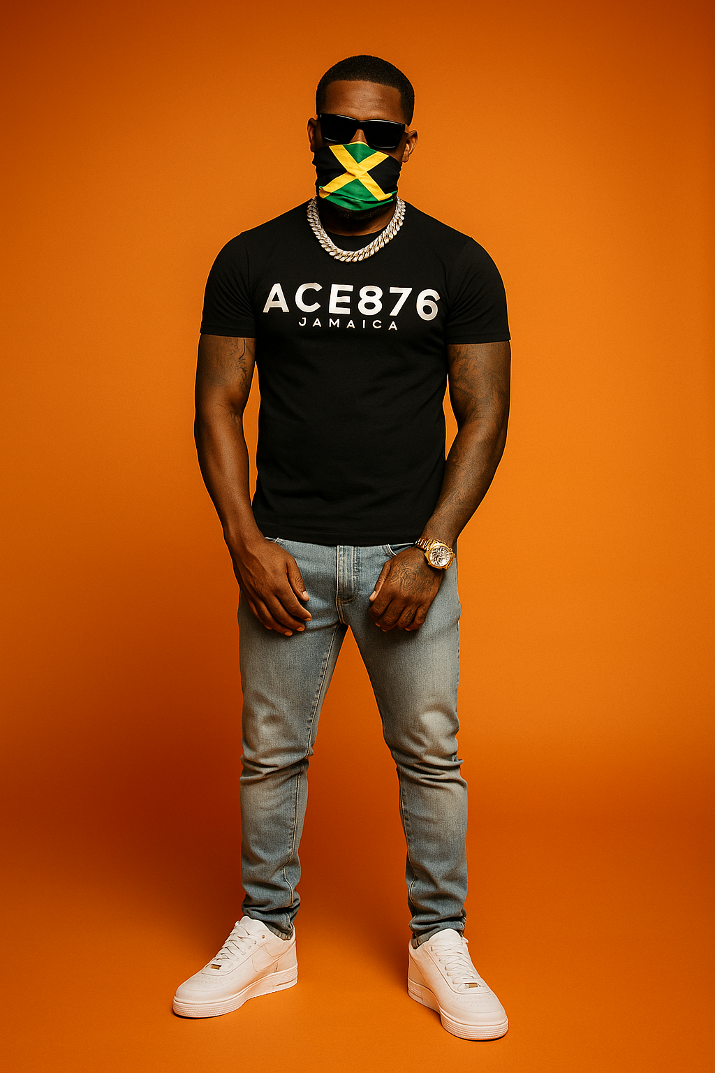 Ace876 Men Crew Neck Short Sleeve Tees