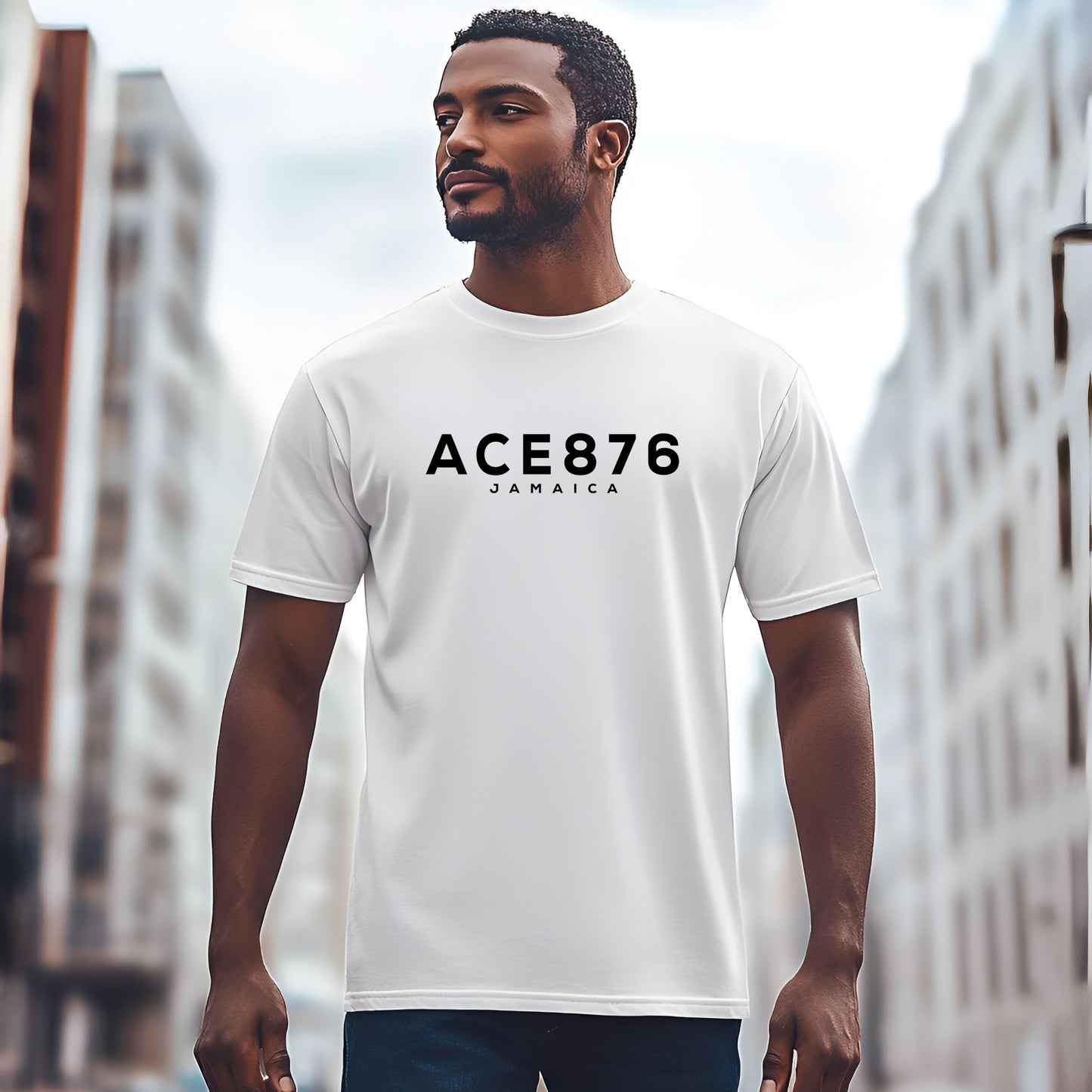 Ace876 Men Crew Neck Short Sleeve Tees