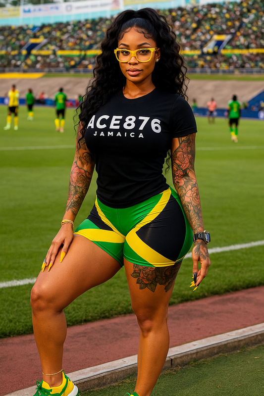 Ace876 Women Crew Neck Short Sleeve Tees