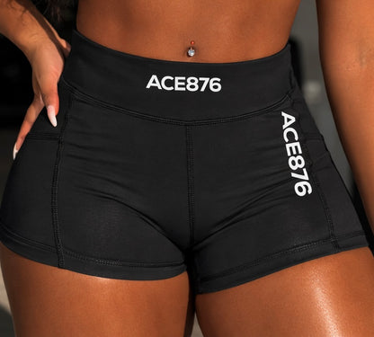 Ace876 Women's Workout Yoga Gym Shorts