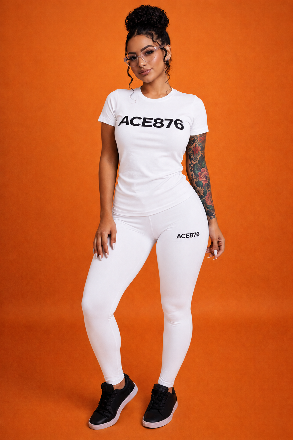 ACE876 Two Piece Casual Athletic Sets for Women