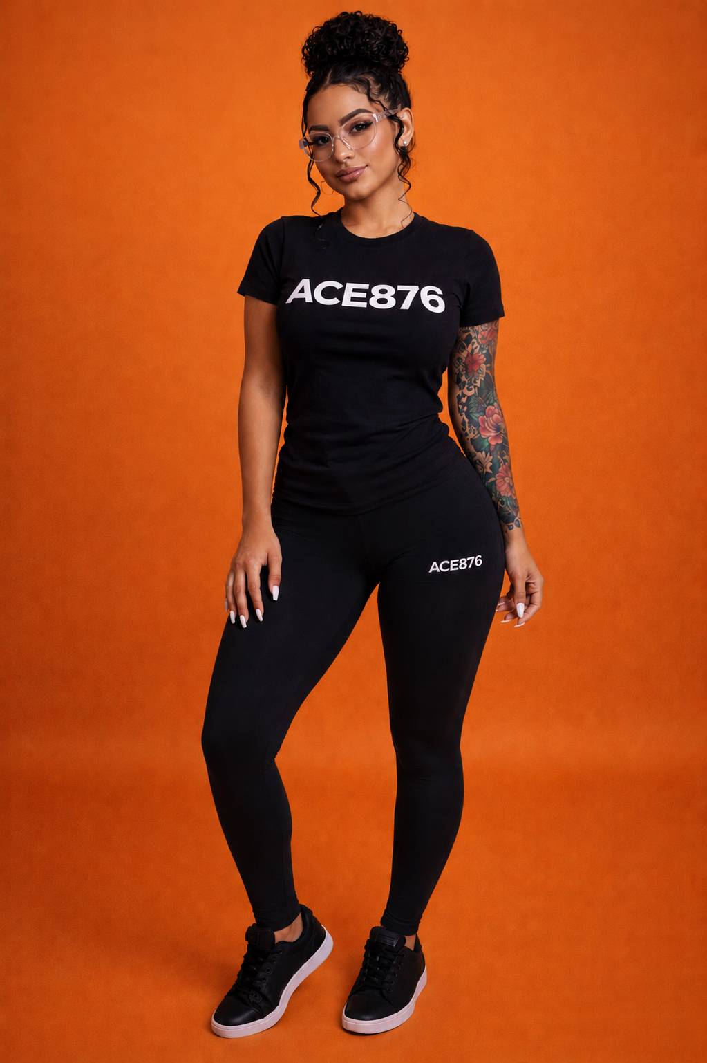 ACE876 Two Piece Casual Athletic Sets for Women