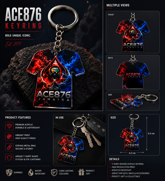 ACE876 Jamaica Keyring